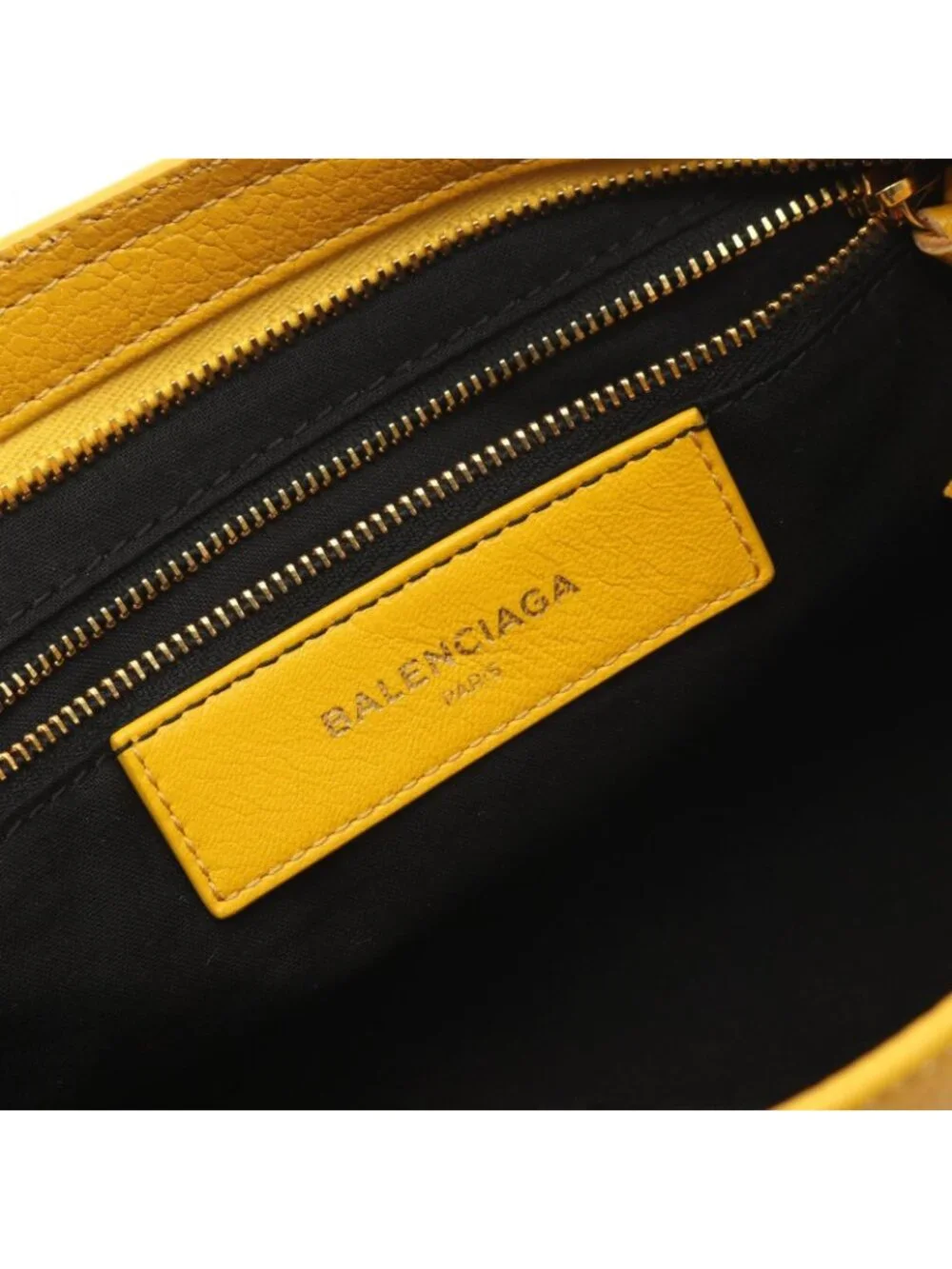 Balenciaga Handbag Classic Metallic Edge City Yellow Leather - Picture 4 of 8
